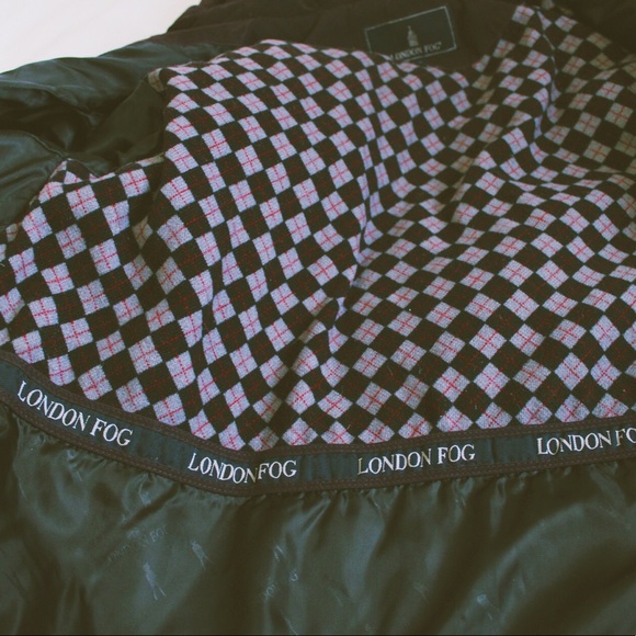 Dark Purple London Fog Coat - Picture 5 of 7